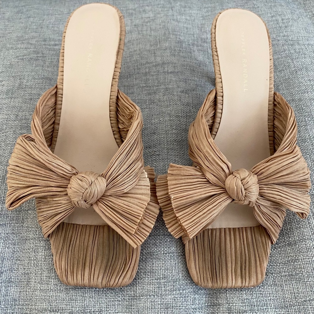 Loeffler Randall Eugenia Bow Mule in Dune - Picture 3 of 13